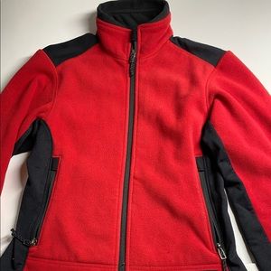Small women REI zip up jacket red